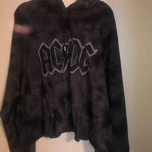 AC/DC cropped sweatshirt